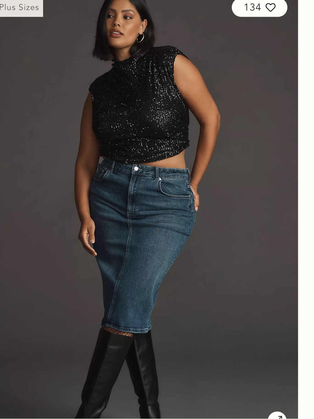 Anthropologie | Pilcro Denim Pencil Skirt Color: Denim size 4 - Picture 5 of 11